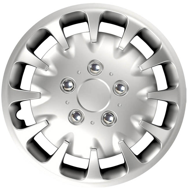 Τάσια Αυτοκινήτου Bolt Ασημί Με Μπουλόνια Χρωμίου 118173 Nc Cbx 16”