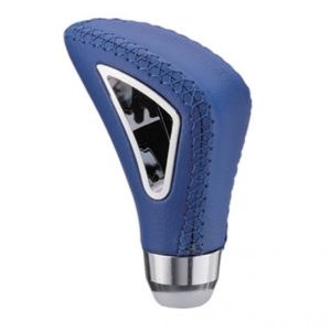 Πόμολο Λεβιέ Ταχυτήτων Μπλε-Νίκελ Με Τρύπα