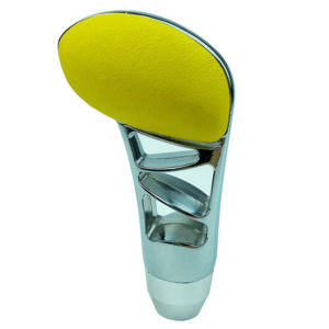 Πόμολο Λεβιέ Ταχυτήτων Με 3 Τρύπες Κίτρινο-Νίκελ