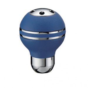 Πόμολο Λεβιέ Ταχυτήτων Μπλε Με 2 Νίκελ Στεφάνια Και Βίδες