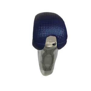 Πόμολο Λεβιέ Ταχυτήτων Οβάλ Μπλε-Νίκελ Με Τρύπα