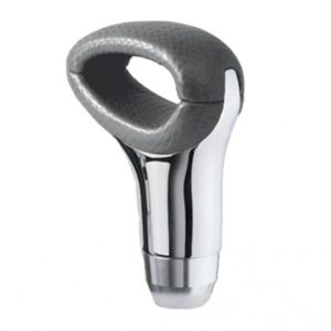 Πόμολο Λεβιέ Ταχυτήτων Οβάλ Γκρι-Νίκελ Με Τρύπα