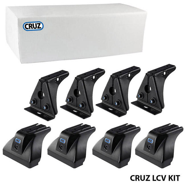 Πόδια / Άκρα Για Μπάρες & Σχάρες Οροφής CRUZ LCV 934-344 Για VW Caddy Maxi 2020+ / Ford Grand Connect 2022+ Σετ 4 Τεμάχια - Image 2