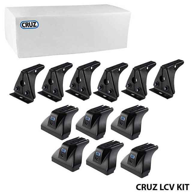 Πόδια / Άκρα Για Μπάρες & Σχάρες Οροφής CRUZ LCV 934-444 Για VW Caddy Maxi 2020+ / Ford Grand Connect 2022+ Σετ 6 Τεμάχια - Image 2