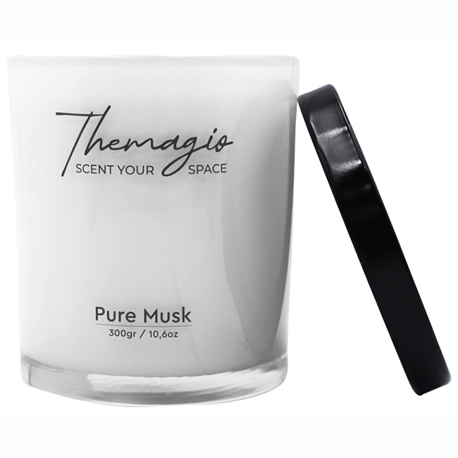 Αρωματικό Κερί Σόγιας Themagio Pure Musk 300gr 1 Τεμάχιο - Image 2