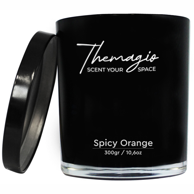 Αρωματικό Κερί Σόγιας Themagio Spicy Orange 300gr 1 Τεμάχιο - Image 2