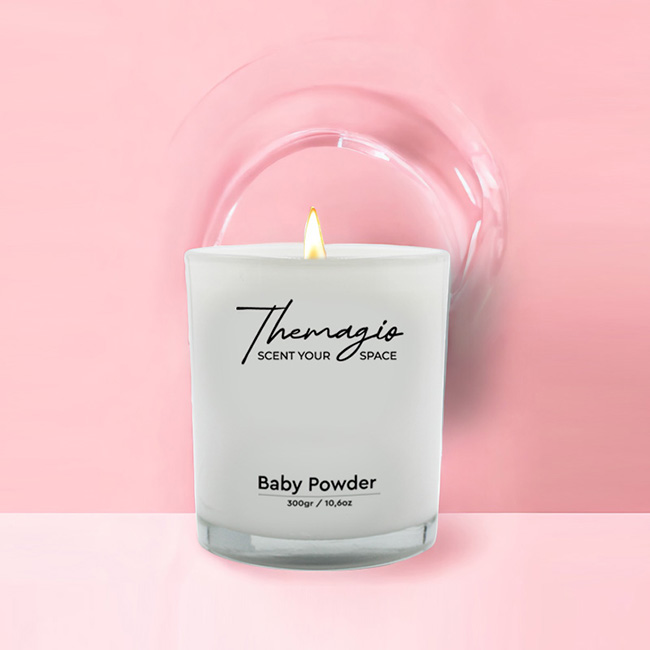 Αρωματικό Κερί Σόγιας Themagio Baby Powder 300gr 1 Τεμάχιο - Image 3