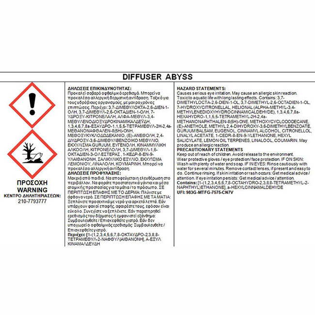 Αρωματικό Χώρου Με Sticks - Diffuser Themagio Abyss 100ml 1 Τεμάχιο - Image 4