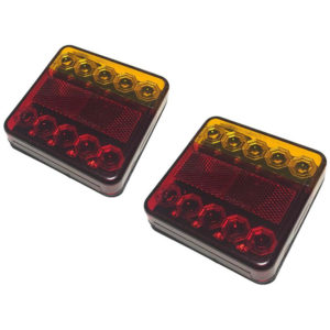 0029968-2 – 2 Φανάρια Πισινά Για Τρέιλερ Τετράγωνα Με Led