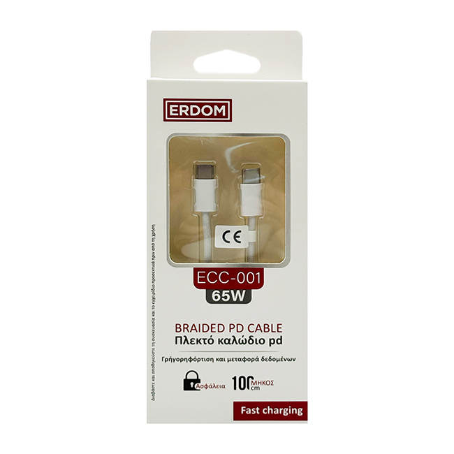 Καλώδιο Type-C Σε Type-C Earldom ECC-001 1 Τεμάχιο