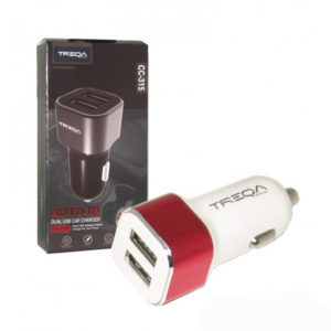 Φορτιστής Αναπτήρα Αυτοκινήτου Treqa CC-315 4.2A Με 3 USB Μαύρος 1 Τεμάχιο
