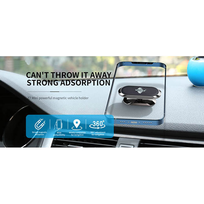 Βάση Κινητού Μαγνητική CJ-10 Ασημί-Μαύρη 1 Τεμάχιο - Image 5