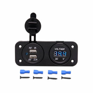 99703-2-fortisths-anapt-voltometro-autogs_650 Φορτιστής Αναπτήρα Αυτοκινήτου Και Battery Check (Βολτόμετρο) Με 2 USB 5V 1A Μαύρος1 Τεμάχιο