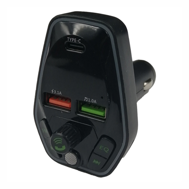 Fm Transmitter ΡL-652 Με Bluetooth, 2 USB Και Οθόνη LCD Μαύρο 1 Τεμάχιο