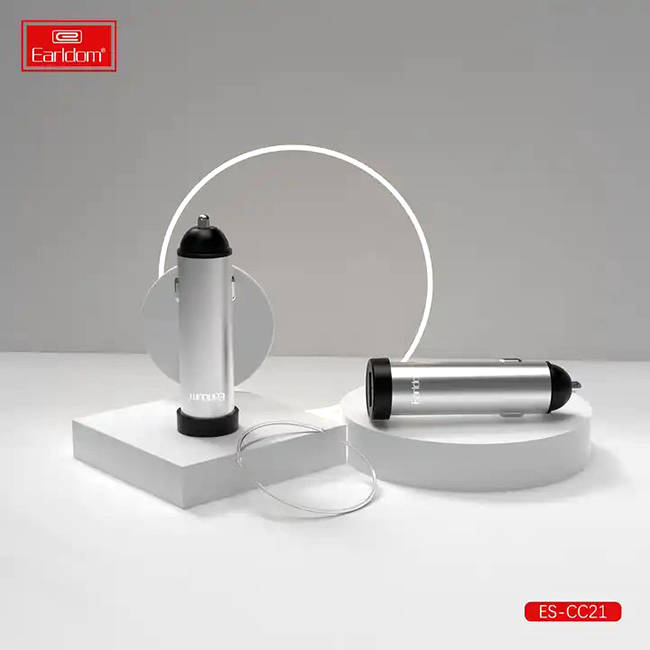 EARLDOM Φορτιστής Αναπτήρα Αυτοκινήτου Με 1 Θύρα USB CC21 12-24V 2.4A Γκρι - Image 5