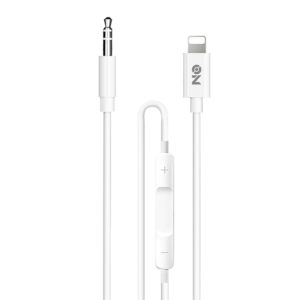 Καλώδιο AUX 3.5mm Σε Lightning 1m Λευκό “On Mobile Accessories” 1 Τεμάχιο