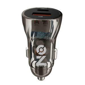 Φορτιστής Αναπτήρα Αυτοκινήτου Με 2 Θύρες USB και USB-C 12-24V ES-CC17 Διάφανος On Mobile Accessories 1 Τεμάχιο