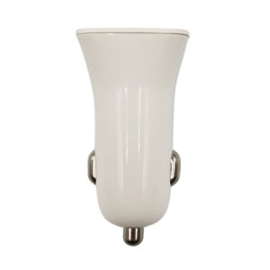 Φορτιστής Αναπτήρα Αυτοκινήτου CC32S Με 2 Θύρες USB 12-24V 4.8A Λευκός 1 Τεμάχιο