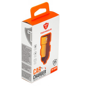 99755-2-fortistis-autokinitou-technovo-2usb-3a-tnb006-orange Φορτιστής Αναπτήρα Αυτοκινήτου Technovo TN-B006 Με 2 Θύρες USB 12-24V 3A Χρυσό 1 Τεμάχιο