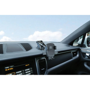 ON Mobile Accessories Βάση Κινητού Για Το Ταμπλό Με Άγκιστρα Και Ρυθμιζόμενη Γωνία Μαύρη