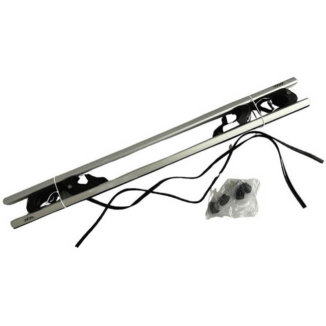 Μπάρες Οροφής Αλουμινίου Universal Rackit RK004-1-135cm Railing System Σετ Με Πόδια Και Κλειδαριά Τετράγωνες Ασημί 2 Τεμάχια - Image 3