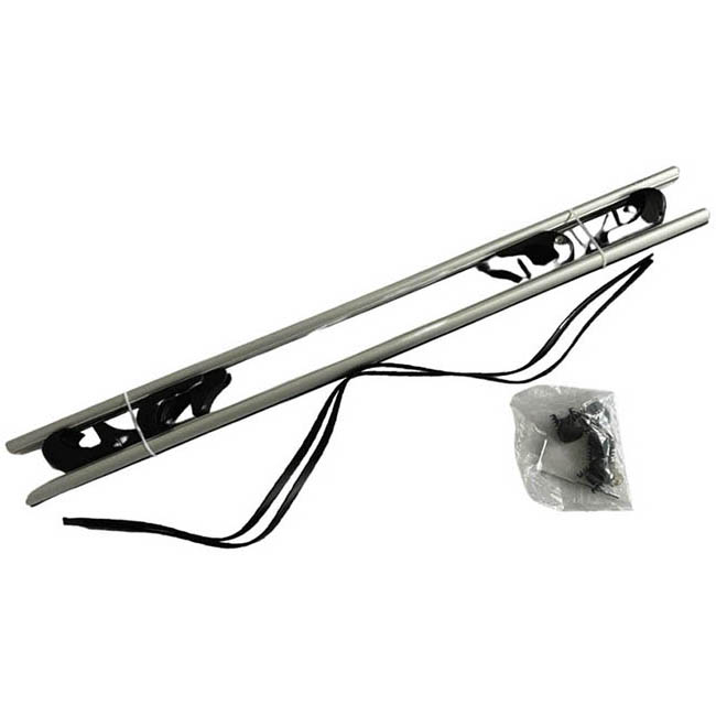 Μπάρες Οροφής Αλουμινίου Universal Rackit RK004-135cm Railing System Σετ Με Πόδια Και Κλειδαριά Οβάλ Ασημί 2 Τεμάχια - Image 4