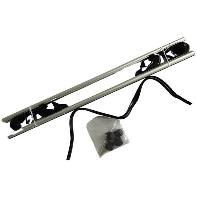 Μπάρες Οροφής Αλουμινίου Universal Rackit RK004-120cm Railing System Σετ Με Πόδια Και Κλειδαριά Οβάλ Ασημί 2 Τεμάχια - Image 4