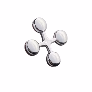 Αυτοκόλλητο Γράμμα Χρωμίου 3D “x” 2.7×2.5cm 1 Τεμάχιο