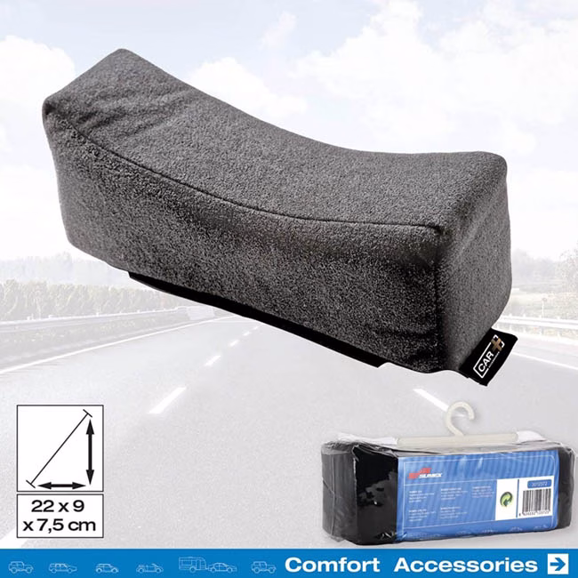 Ανατομικό / Ορθοπεδικό Μαξιλαράκι Υποστήριξης Λαιμού Για Τη Ζώνη Ασφαλείας 22x9x7.5cm Μαύρο 1 Τεμάχιο - Image 4