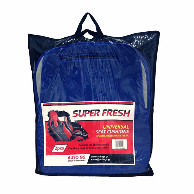 Πλατοκαθίσματα Αυτοκινήτου Πετσετέ Super Fresh Μπλε 2 Τεμάχια - Image 4