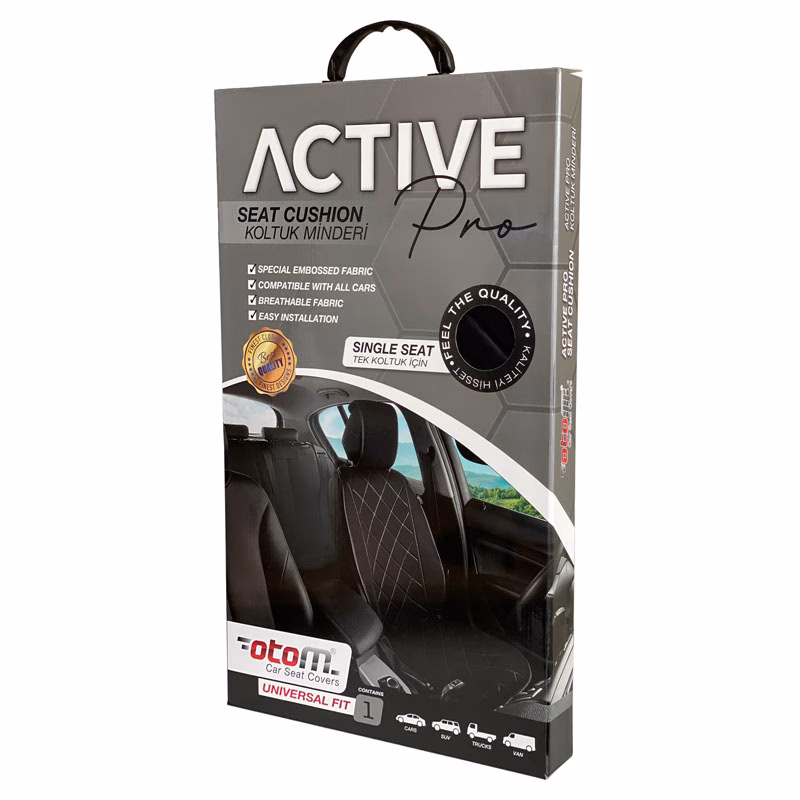 Πλατοκάθισμα Αυτοκινήτου Otom Active Pro Ύφασμα Τύπου Lacoste Ανάγλυφο Καπιτονέ Κόκκινο ACTP-104 1 Τεμάχιο - Image 4