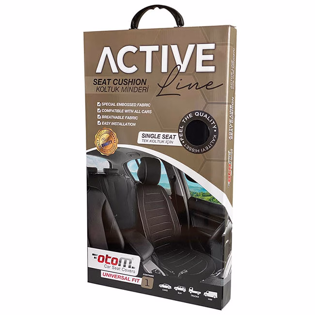 Πλατοκάθισμα Αυτοκινήτου Otom Active Line Ύφασμα Τύπου Lacoste Ανάγλυφο Κόκκινο ACTL-104 1 Τεμάχιο - Image 5