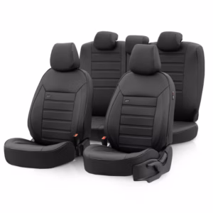 Καλύμματα Αυτοκινήτου Otom Premium Design Universal Full Δερματίνη Σετ Εμπρός / Πίσω Μαύρο PRM-101 11 Τεμάχια