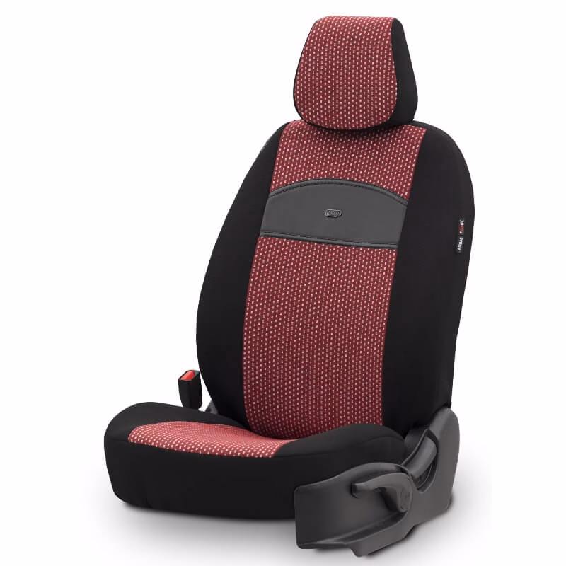 Καλύμματα Αυτοκινήτου Otom Smart Design Universal Ύφασμα / Δερματίνη Σετ Εμπρός / Πίσω Μαύρο / Κόκκινο SLTSMT103-NZ 11 Τεμαχίων - Image 10