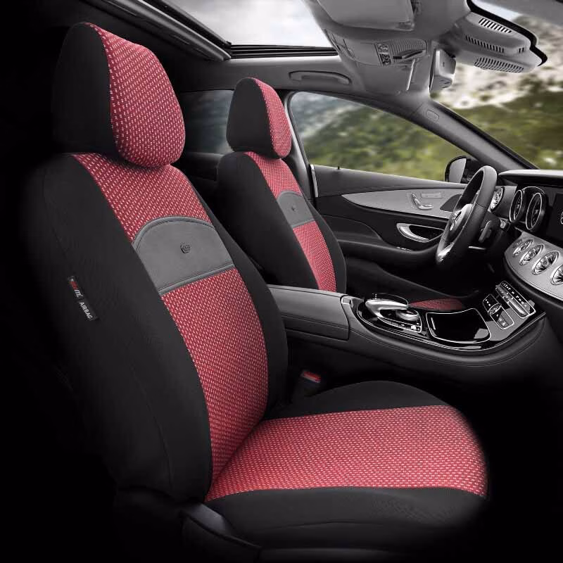 Καλύμματα Αυτοκινήτου Otom Smart Design Universal Ύφασμα / Δερματίνη Σετ Εμπρός / Πίσω Μαύρο / Κόκκινο SLTSMT103-NZ 11 Τεμαχίων - Image 8