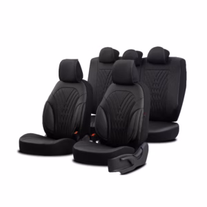 Καλύμματα Αυτοκινήτου Otom Progressive Design Universal Full Δερματίνη Σετ Εμπρός / Πίσω Μαύρο PRG-101 11 Τεμαχίων