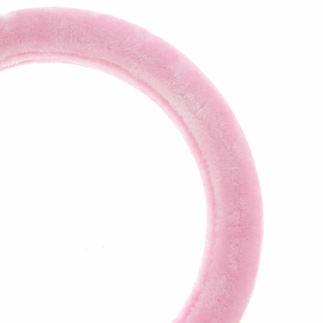 Κάλυμμα Tιμονιού Αυτοκινήτου Χνουδωτό Girly Pinky 2505059 Ροζ Medium 37-39CM 1 Τεμάχιο - Image 5