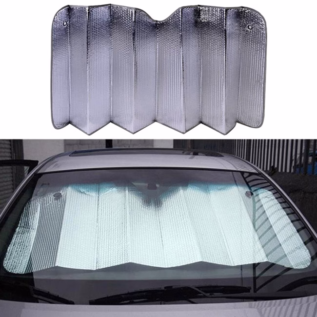 Ηλιοπροστασία Παρμπρίζ Αλουμινίου 140x70cm 1 Τεμάχιο - Image 2