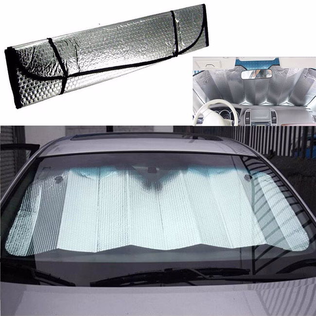 Ηλιοπροστασία Παρμπρίζ Αλουμινίου 150x70cm 1 Τεμάχιο - Image 3