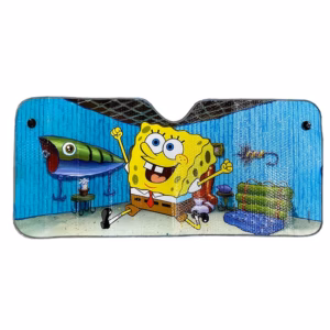 Ηλιοπροστασία Παρμπρίζ Αλουμινίου Sponge Bob 60x130cm 2384 1 Τεμάχιο