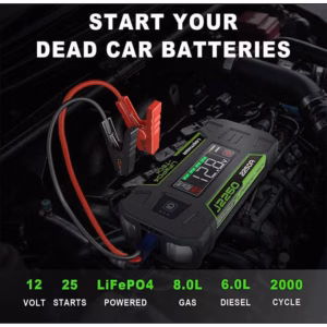 Εκκινητής Μπαταριών Αυτοκινήτου, Powerbank, Φακός Led 3 Σε1 Lokithor J2250 Pro LifePO4 12 Volt 2250A 1 Τεμάχιο