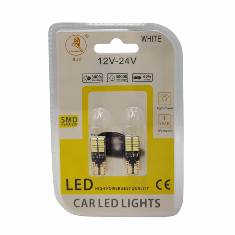 Λάμπες T10 24 Led 106335-100455 Ψείρες Λευκό 12V-24V 2 Τεμάχια