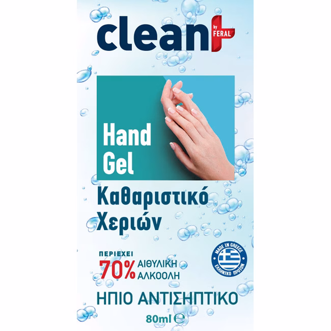 Αλκοολούχο Gel Clean+ By Feral 80ml 1 Τεμάχιο - Image 3