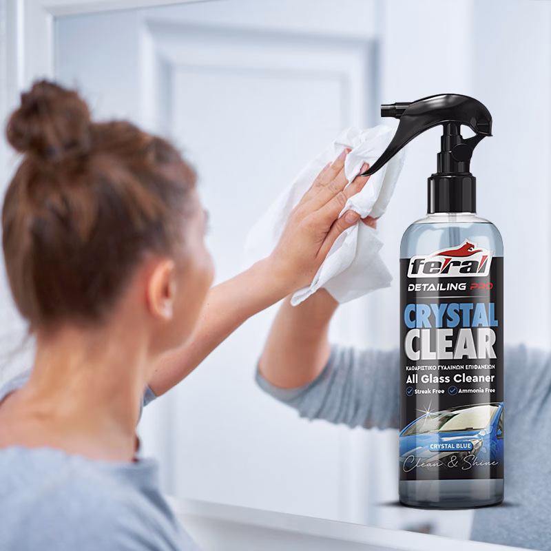 Καθαριστικό Τζαμιών Crystal Blue Feral Detailing Pro 750ml 1 Τεμάχιο - Image 5