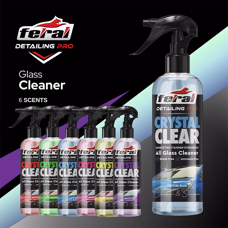 Καθαριστικό Τζαμιών Crystal Blue Feral Detailing Pro 750ml 1 Τεμάχιο - Image 2
