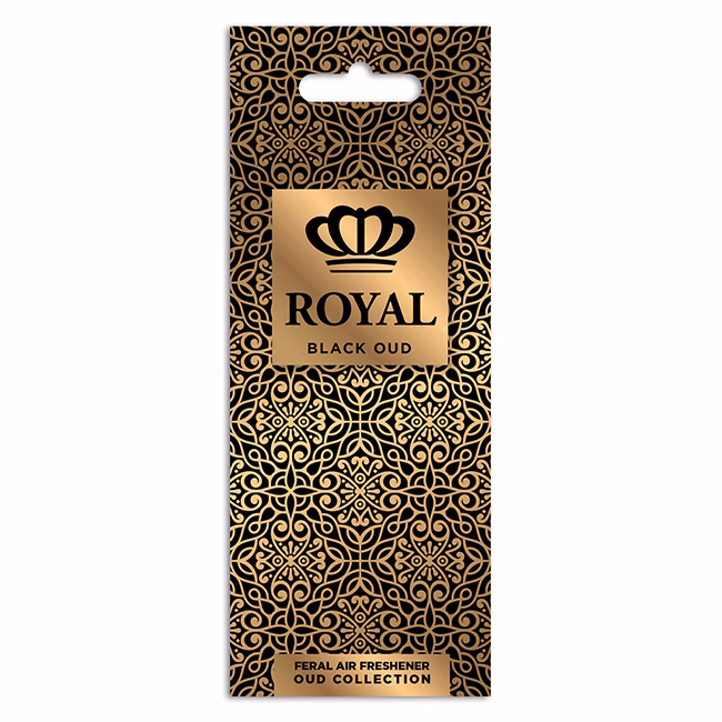 Αρωματικό Αυτοκινήτου Κρεμαστό Feral Royal Collection Black Oud 1 Τεμάχιο - Image 5