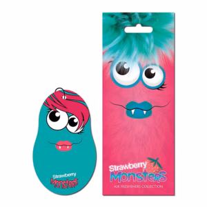 Αρωματικό Αυτοκινήτου Κρεμαστό Feral Monsters Collection Strawberry 1 Τεμάχιο