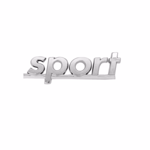 Αυτοκόλλητο Σήμα Χρωμίου 3D “SPORT” 11×2.5cm 1Τμχ