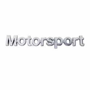 Αυτοκόλλητο Σήμα Χρωμίου 3D “MOTORSPORT” 14.8x2cm 1Τμχ