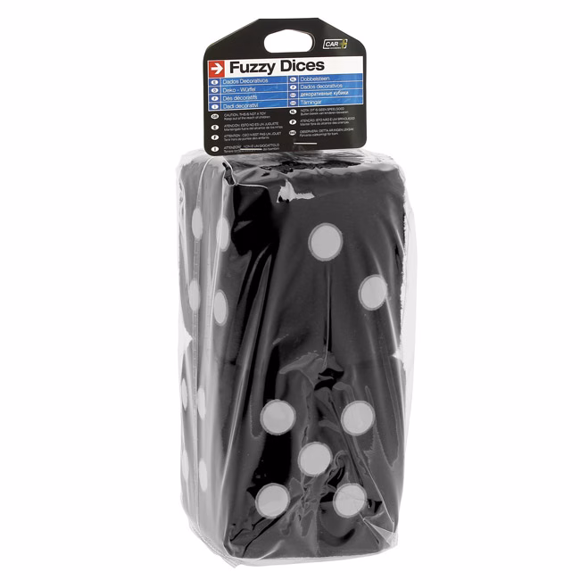 Ζάρια Κρεμαστά Διακοσμητικά ''Jumbo Size'' Μαύρα 9x9cm 2 Τεμάχια - Image 3